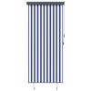 vidaXL Store roulant d'ext&eacute;rieur 120x250 cm Bleu et blanc