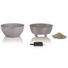 LECHUZA Jardinière CUBETO Stone 30 ALL-IN-ONE gris pierre 13830