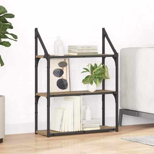 vidaXL &Eacute;tag&egrave;re Murale avec &eacute;tag&egrave;re Ch&ecirc;ne artisanal 60 x 21 x 78,5 cm