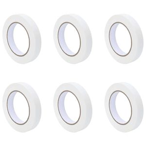 vidaXL Rubans de masquage pour peintre 6 pcs Blanc 19mm x 50m Papier