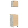 vidaXL Armoires de garage 2 pcs gris b&eacute;ton bois d'ing&eacute;nierie