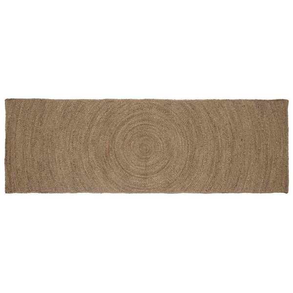 vidaXL Tapis de surface Rectangulaire Gris 80 x 200 cm Jute