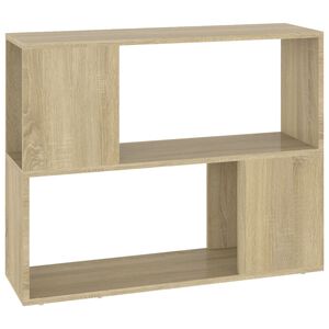vidaXL Meuble TV Ch&ecirc;ne sonoma 80x24x63 cm Bois d'ing&eacute;nierie
