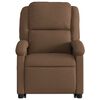vidaXL Fauteuil inclinable électrique marron tissu