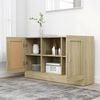 vidaXL Buffet Ch&ecirc;ne sonoma 120x30,5x70 cm Bois d'ing&eacute;nierie