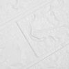 vidaXL Papier peint 3D autoadhésif Briques 40 pcs Blanc