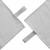 vidaXL Serviettes de sport 2 pcs Gris 50 x 30 cm