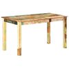vidaXL Table de salle à manger Bois de récupération solide 140x70x76cm