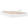 vidaXL Lit de Rangement avec matelas Blanc pur 140 x 190 cm Faux cuir