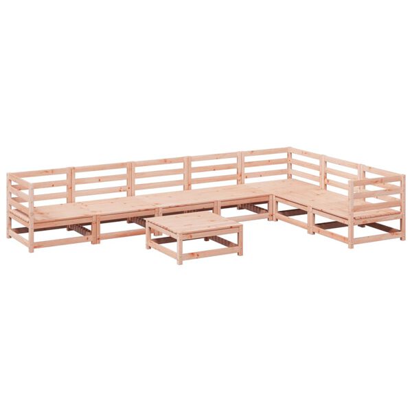 vidaXL Salon de jardin 8 pcs bois massif sapin de douglas