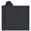vidaXL Salon de jardin 5 pcs avec coussins r&eacute;sine tress&eacute;e noir