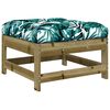 vidaXL Salon de jardin 3 pcs avec coussins bois de pin imprégné