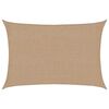 vidaXL Voile d'ombrage 160 g/m&sup2; Taupe 2x2,5 m PEHD