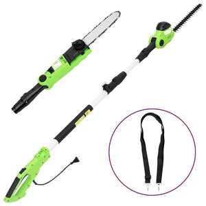 vidaXL Tron&ccedil;onneuse/Taille-haie &agrave; perche t&eacute;lescopique 25/41cm 710/550W