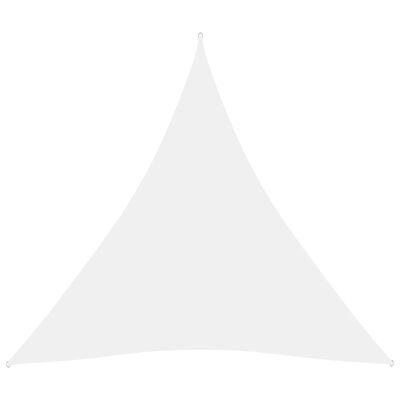 vidaXL Voile de parasol tissu oxford triangulaire 4x4x4 m blanc