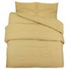 vidaXL Ensemble de housse de couette Taupe 260x240 cm Microfibre
