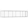 vidaXL Cage pour chien avec porte gris 6x2x1,5 m acier galvanis&eacute;