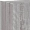 vidaXL Unit&eacute;s murales TV avec LED 5 pcs gris sonoma bois d'ing&eacute;nierie