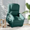 vidaXL Fauteuil inclinable électrique vert foncé tissu