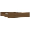 vidaXL Tiroirs de lit 2 pcs Marron miel Bois de pin massif