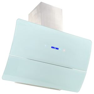 vidaXL Hotte murale Acier inoxydable 756 m&sup3; / h 90 cm Blanc