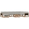 vidaXL Ensemble de canap&eacute;s d'ext&eacute;rieur 9 pcs Naturel et gris clair