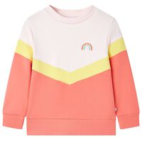 Sweatshirt pour enfants rose pâle 92