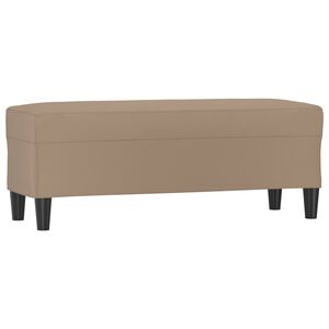 vidaXL Banc Cappuccino 100x35x41 cm Similicuir