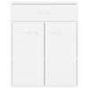 vidaXL Buffet blanc 60x30x75 cm bois d'ingénierie