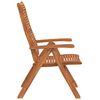 vidaXL Chaises inclinables de jardin lot de 4 bois massif acacia