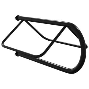 vidaXL Porte-selle mural noir fer