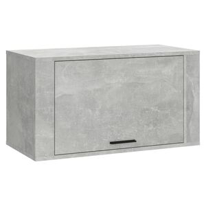 vidaXL Armoire &agrave; chaussures murale Gris b&eacute;ton 70x35x38 cm