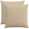 vidaXL Housse de coussin 2 pc HEERLEN Taupe 55 x 55 cm velours c&ocirc;tel&eacute;