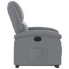 vidaXL Fauteuil inclinable électrique gris clair tissu