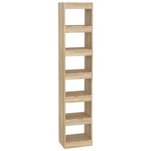 vidaXL Biblioth&egrave;que/S&eacute;parateur de pi&egrave;ce Ch&ecirc;ne Sonoma 40x30x198 cm