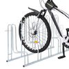 vidaXL Support de vélo au sol autoportant pour 5 vélos acier galvanisé