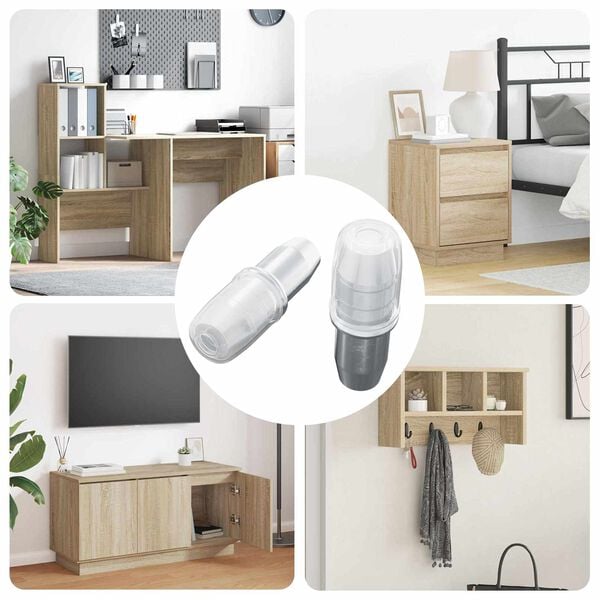 vidaXL Panneau de rayon 2 pcs Argent&eacute; 7 x 16 mm Fer