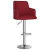 vidaXL Tabourets de bar lot de 2 rouge bordeaux tissu