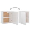 vidaXL Armoire suspendue "Lyon" Blanc brillant 50 x 31 x 60 cm Bois d'ingénierie