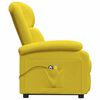 vidaXL Fauteuil de massage Jaune clair Tissu