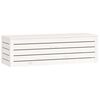 vidaXL Boîte de rangement Blanc 109x36,5x33 cm Bois massif de pin