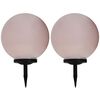 vidaXL Lampes solaires sph&eacute;riques LED de jardin 2 pcs 40 cm RVB