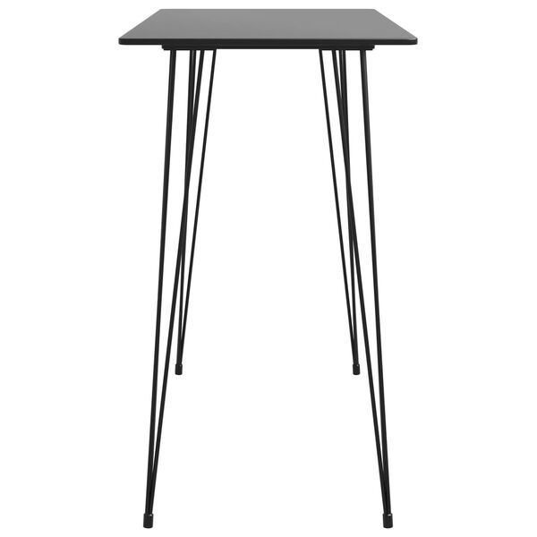 vidaXL Ensemble de bar 7 pcs Noir et gris