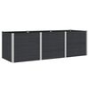 vidaXL Jardini&egrave;re sur&eacute;lev&eacute;e Noir 300 x 100 x 91 cm WPC et Aluminium