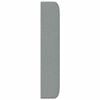 vidaXL Oreille de t&ecirc;te de lit Gris clair 80 x 16 x 4 cm tissu