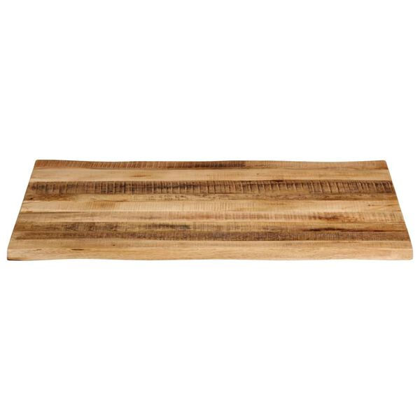 vidaXL Dessus de table bord vivant 100x80x2,5 cm bois de manguier brut