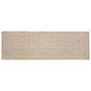 vidaXL Tapis Naturel et blanc 80 x 300 cm Jute