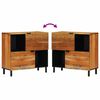 vidaXL Buffet Naturel 80 x 33,5 x 75 cm Bois d'Acacia Massif