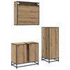 vidaXL Ensemble de mobilier de salle de bain 3 pcs Ch&ecirc;ne artisanal