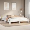 vidaXL Cadre de lit sans matelas blanc 180x200 cm bois massif de pin